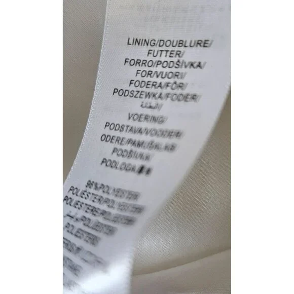 Adrianna Papell Woman SZ 10 NWT  3D Embroidered High Low Dress Ivory Fairy - Picture 9 of 10